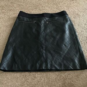 COPY - Ann Taylor faux leather diamond skirt